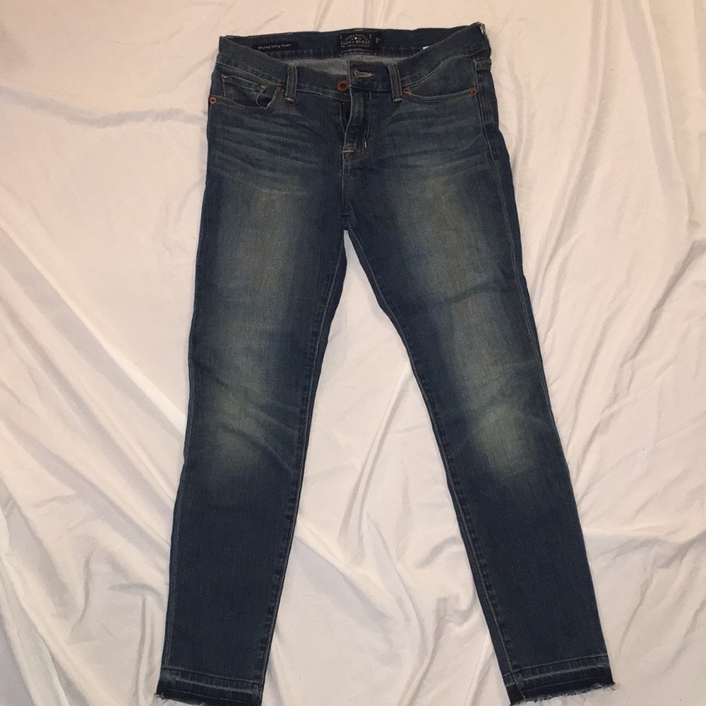 Lucky Brand Brooke Ankle Skinny Jean w/ Raw Hem